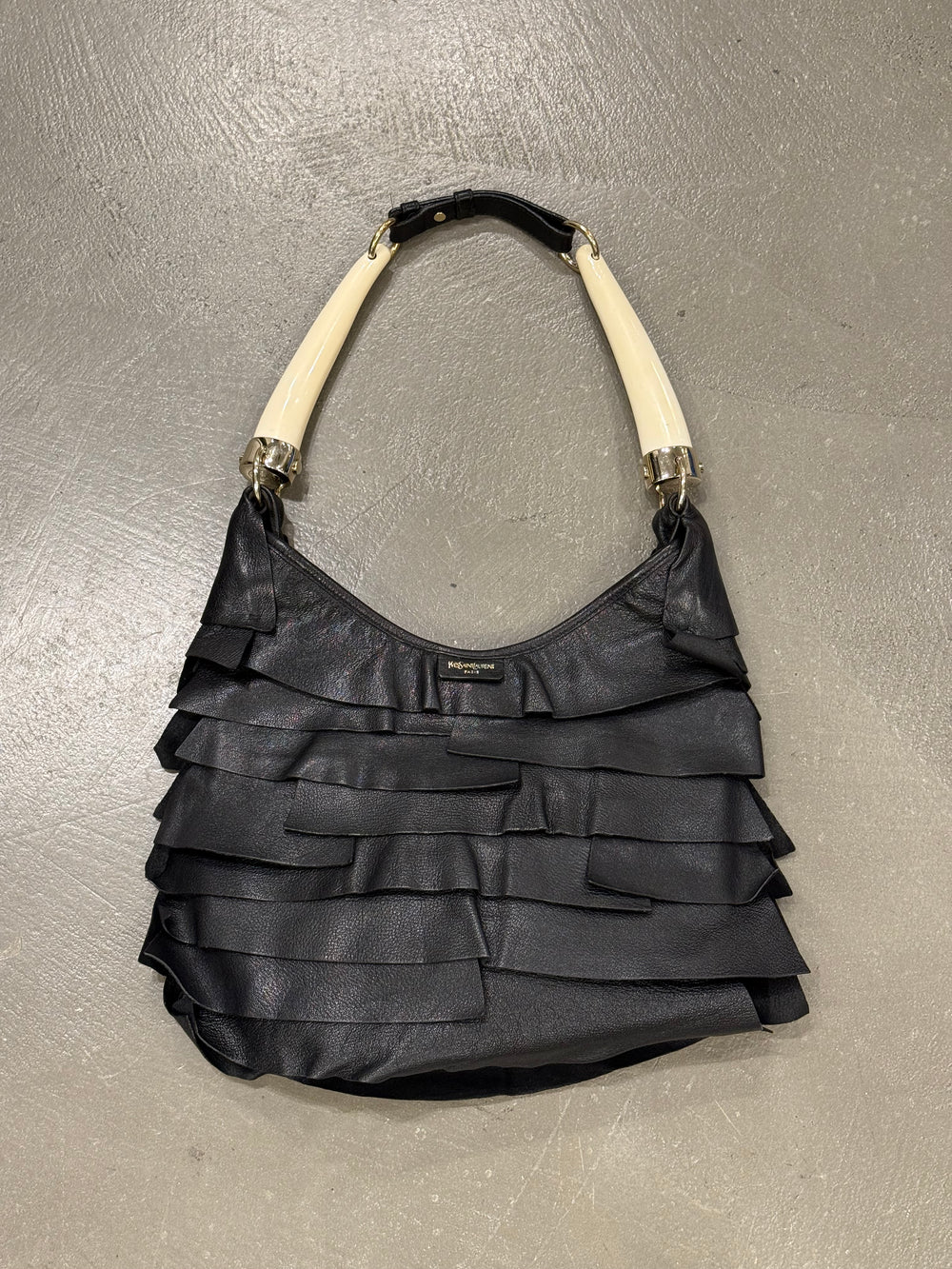 2000s Yves Saint Laurent Saint Tropez horn bag