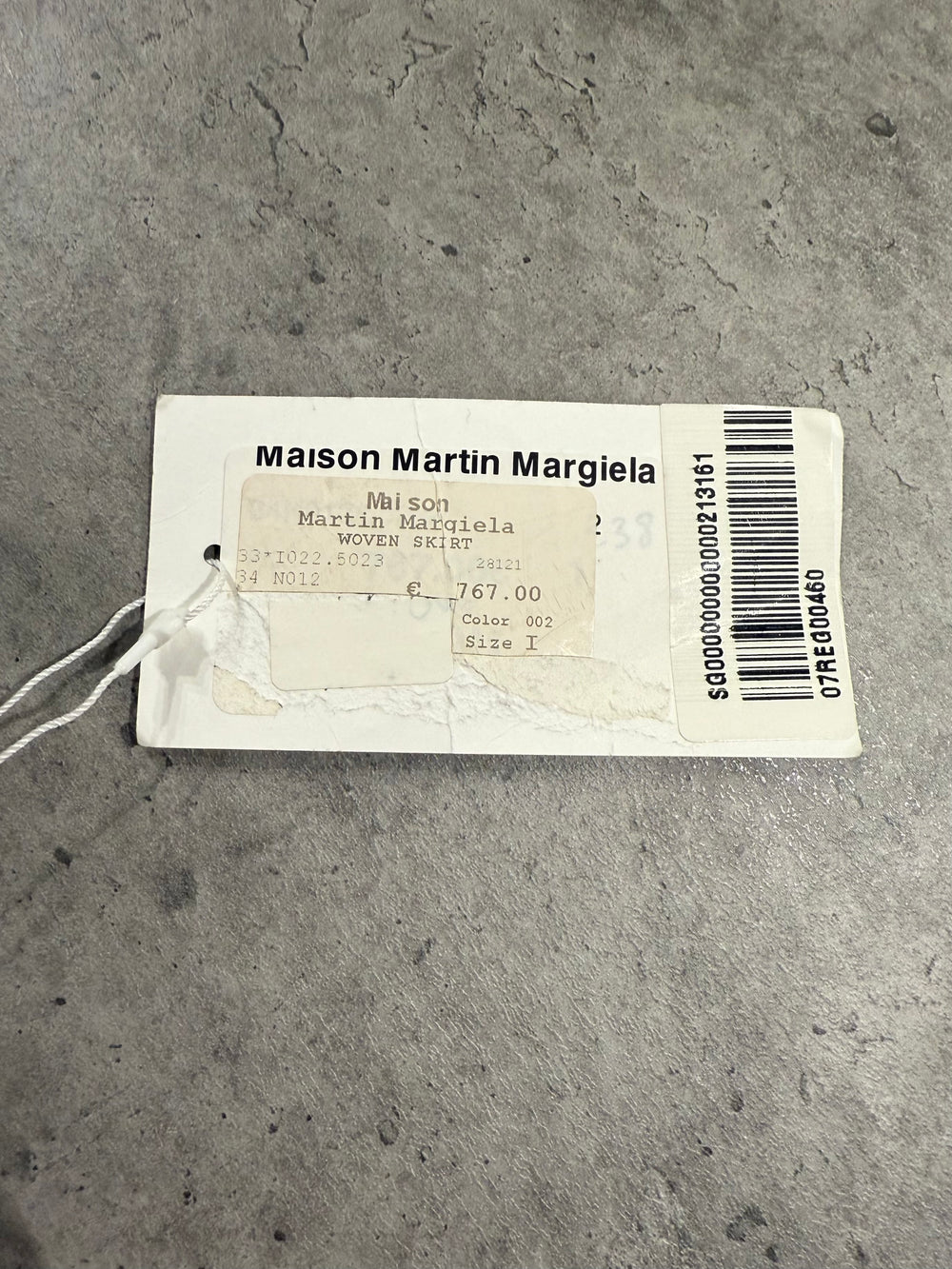 A/W2005 Martin Maison Margiela artisanal patchwork skirt