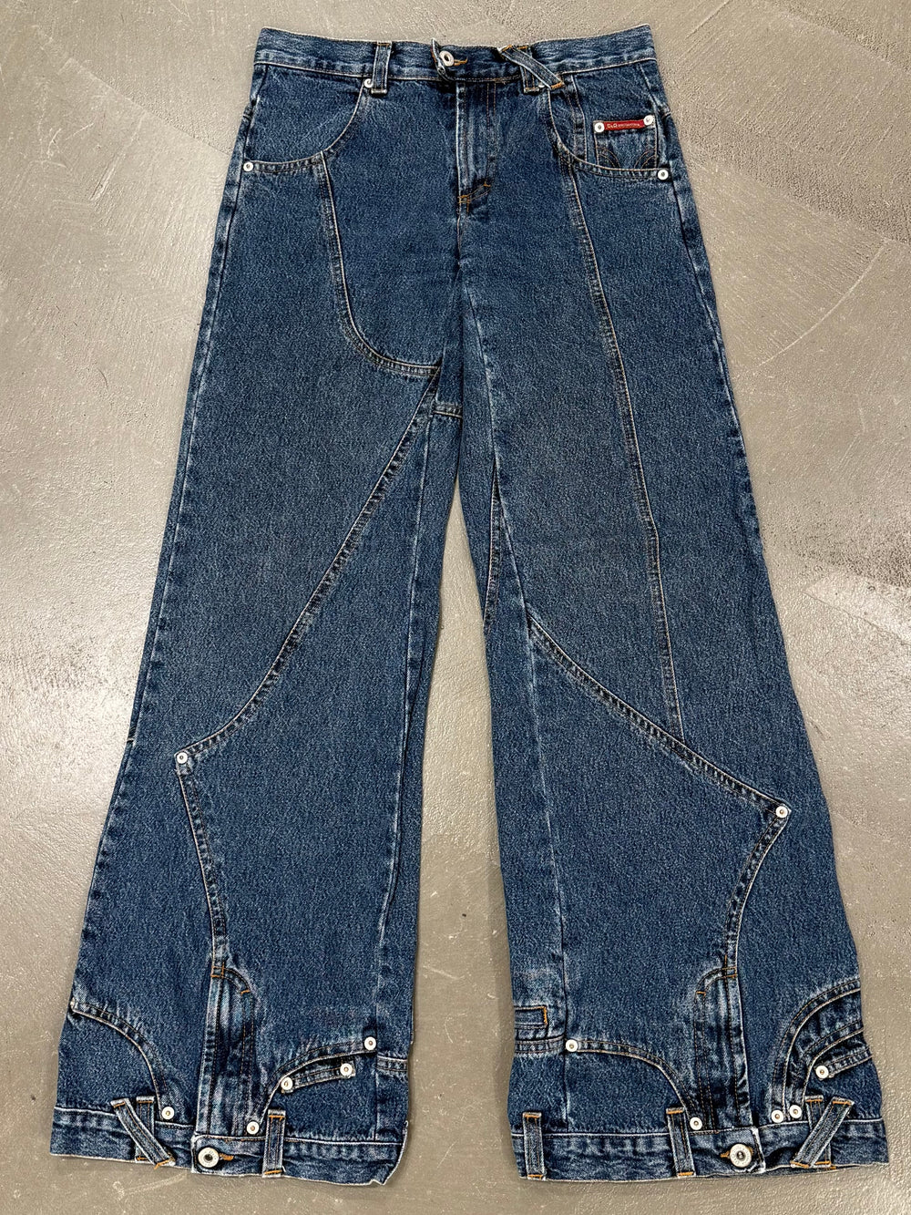 2003 Dolce & Gabbana upside down reverse denim