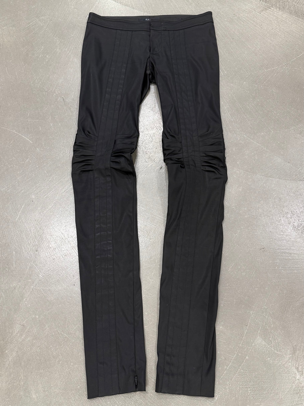 A/W2004 Gucci by Tom Ford runway skinny paneled ruched pants