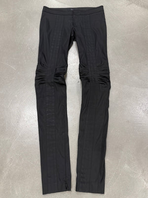 A/W2004 Gucci by Tom Ford runway skinny paneled ruched pants