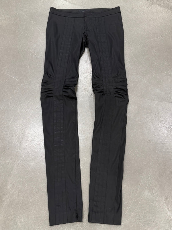 A/W2004 Gucci by Tom Ford runway skinny paneled ruched pants
