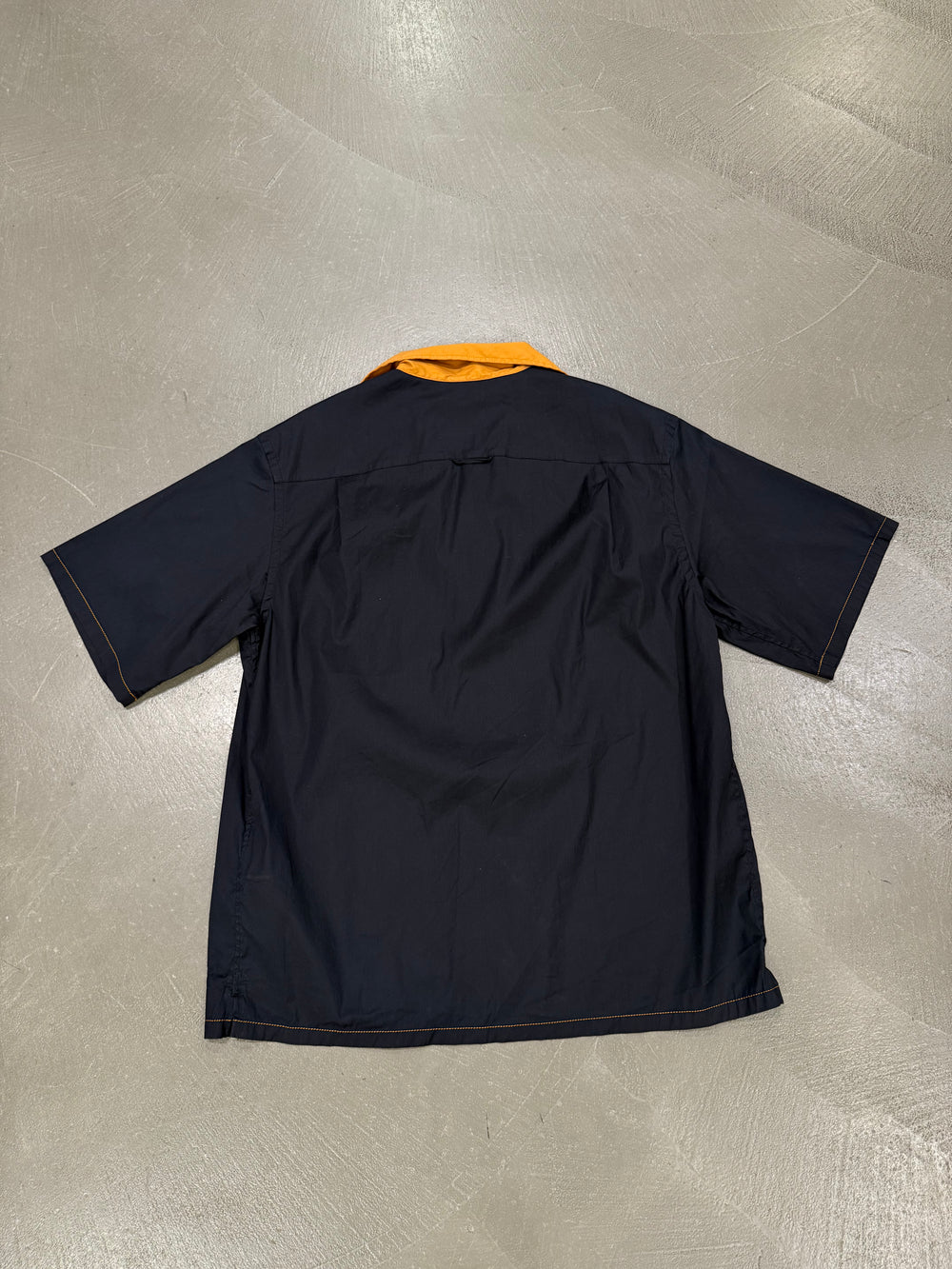2019 Prada contrast stitch bowling shirt