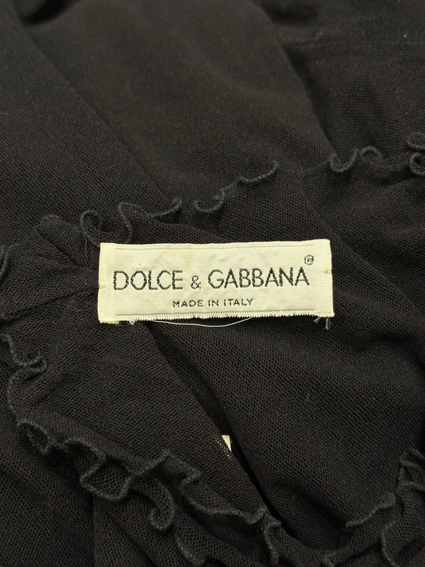 1990s Dolce & Gabbana sheer bluse top