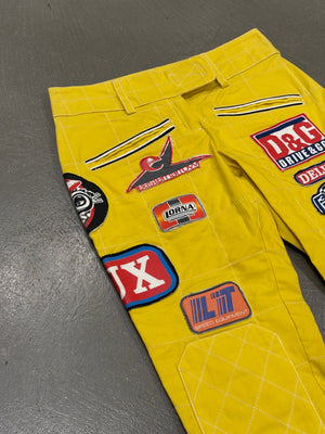 S/S2004 D&G racing motocross patch detailed pants