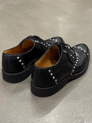 2010s Comme des Garçons studded leather derby shoes