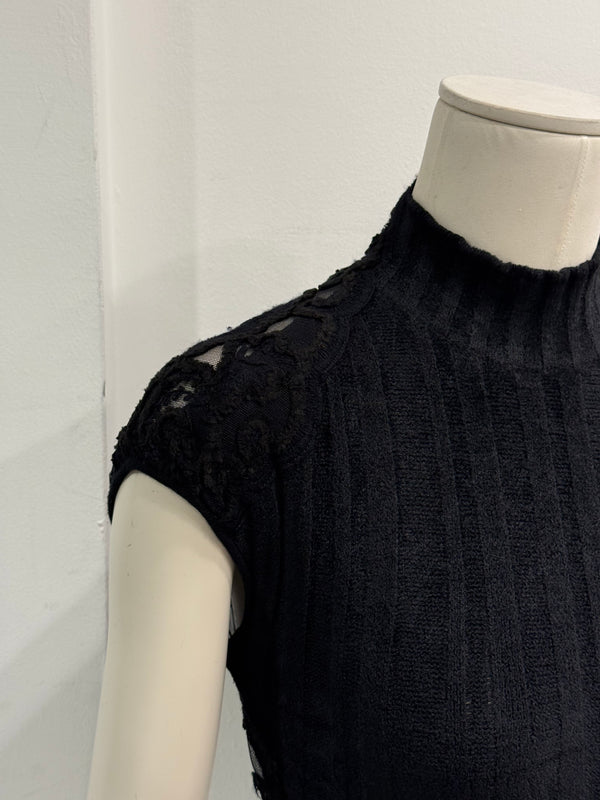 2000s Roberto Cavalli lace cropped top