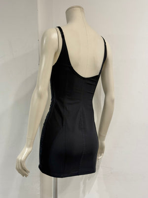 S/S1992 Dolce & Gabbana velvet corset mini dress