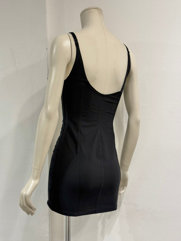 S/S1992 Dolce & Gabbana velvet corset mini dress