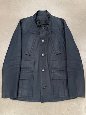 2013 Balenciaga by Ghesqiere paneled military jacket