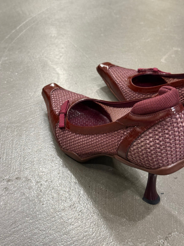 2000s Prada red heels