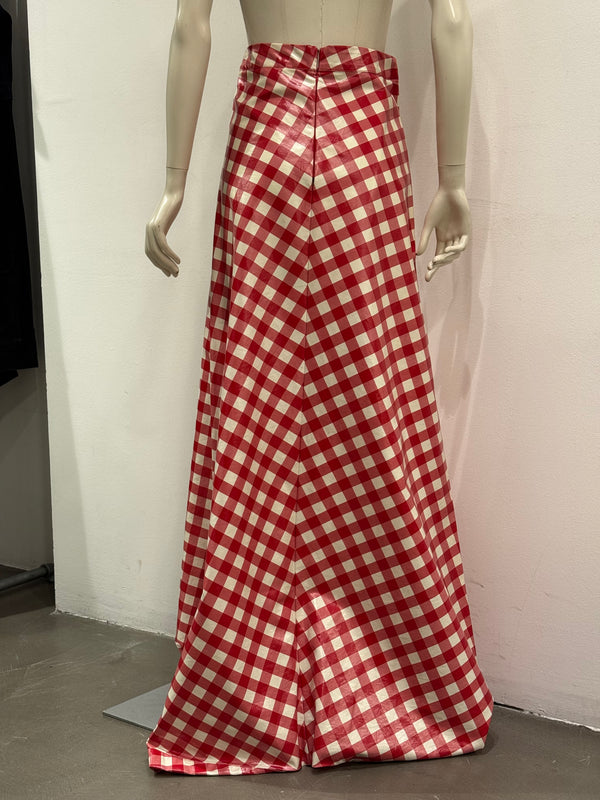 S/S2019 Vetements runway  gingham checked maxi skirt