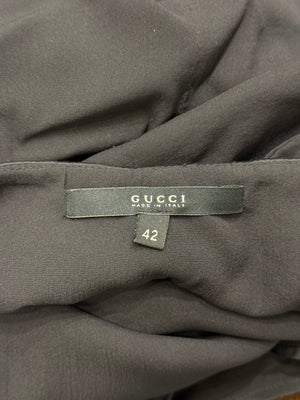 S/S2004 Gucci by Tom Ford bondage corseted dress