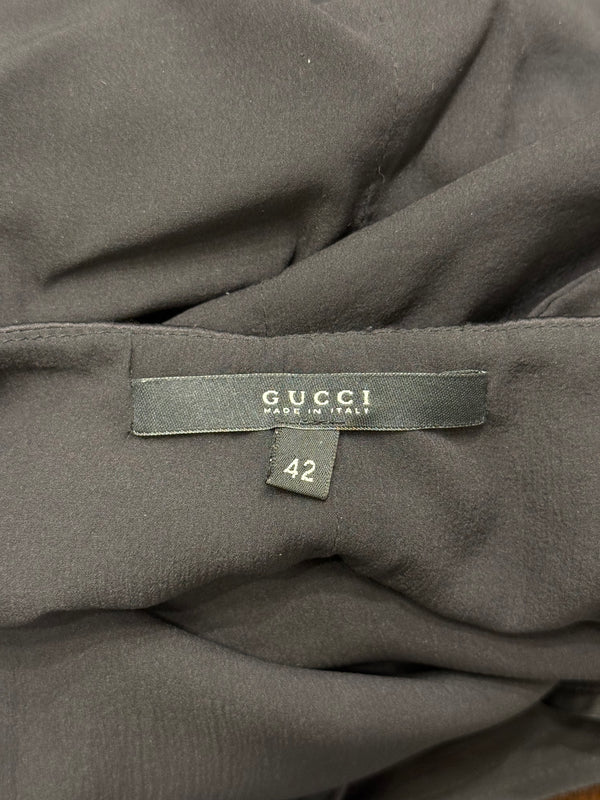 S/S2004 Gucci by Tom Ford bondage corseted dress