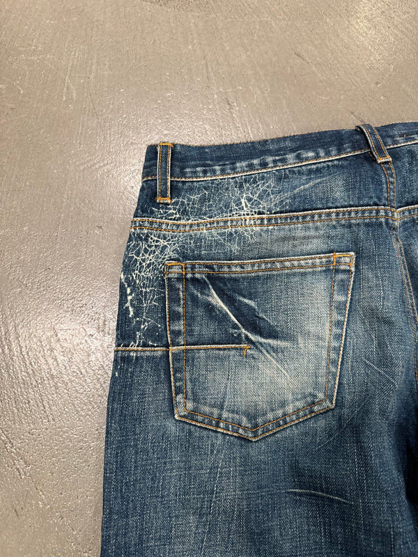 S/S2007 Dior by Hedi Slimane spiderweb jeans