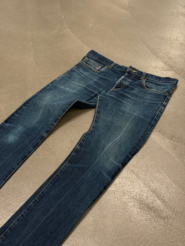2013 Saint Laurent by Hedi Slimane mid-wash denim pants