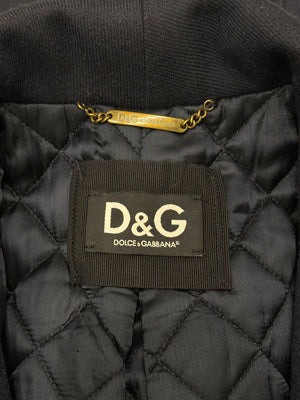 A/W2009 Dolce & Gabbana napoleon military coat with velvet insert