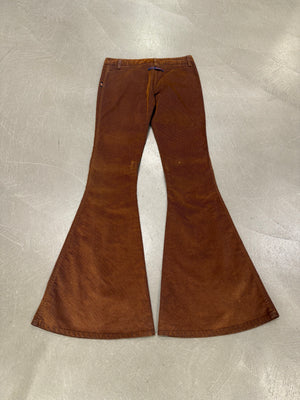 2000s Jean Paul Gaultier corduroy extra flared low rise pants