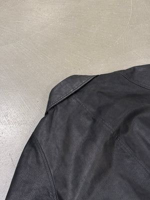 1990s Gianfranco Ferré heavy leather coat