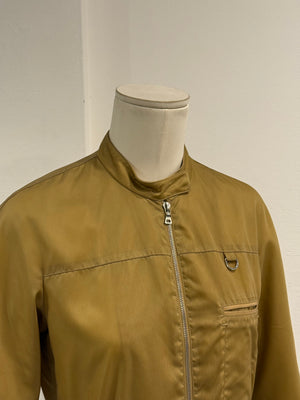 2000s Prada belted nylon zip-up jacket
