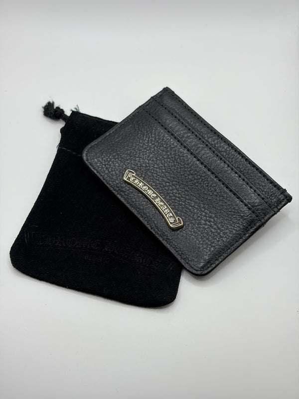 Chrome Hearts leather card holder