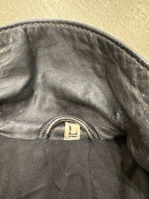 1980s Marithe Francois Girbaud “Compagnie des montagnes & des forets” leather jacket