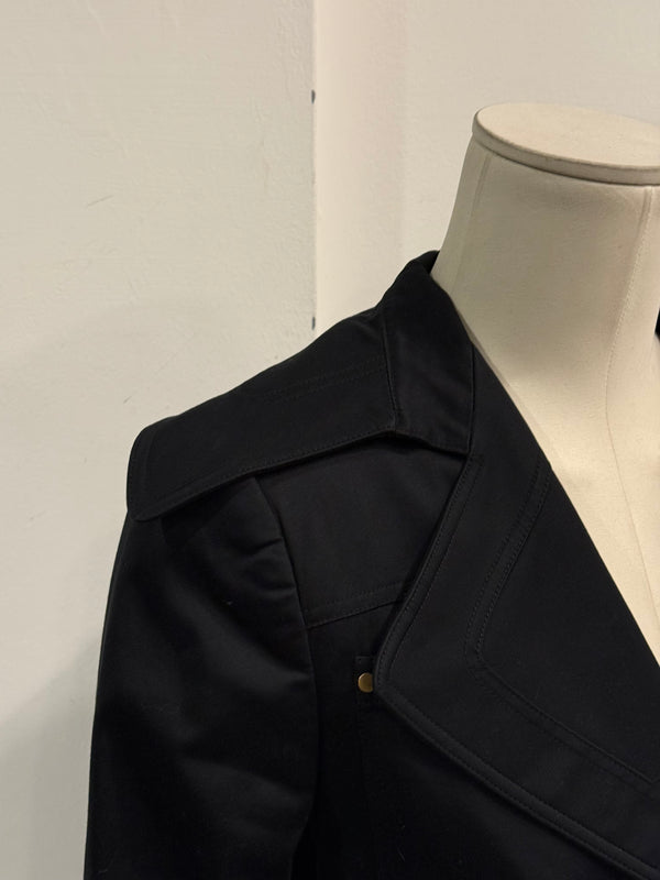 2003 Gucci by Tom Ford black tailored cropped blazer