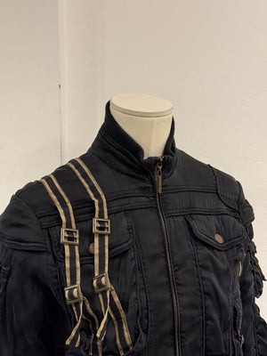 A/W2005 Roberto Cavalli bondage soldier bomber jacket