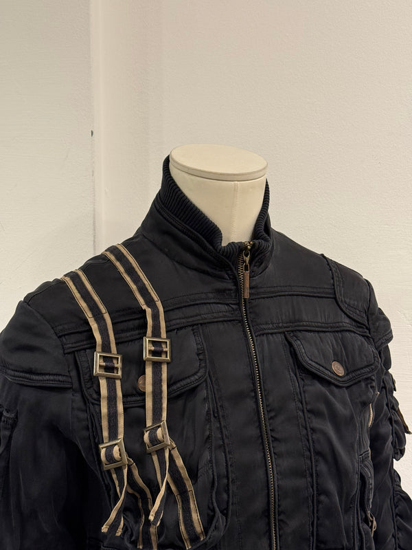 A/W2005 Roberto Cavalli bondage soldier bomber jacket