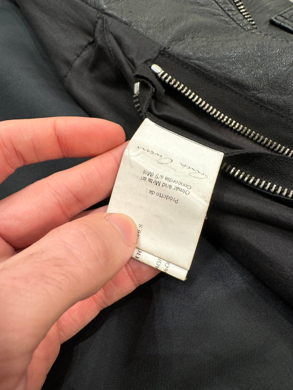 S/S 2010 Rick Owens backzip leather jacket