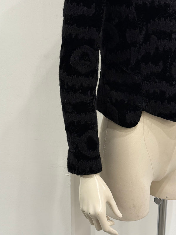 2015 Emporio Armani velvet jacquard jacket