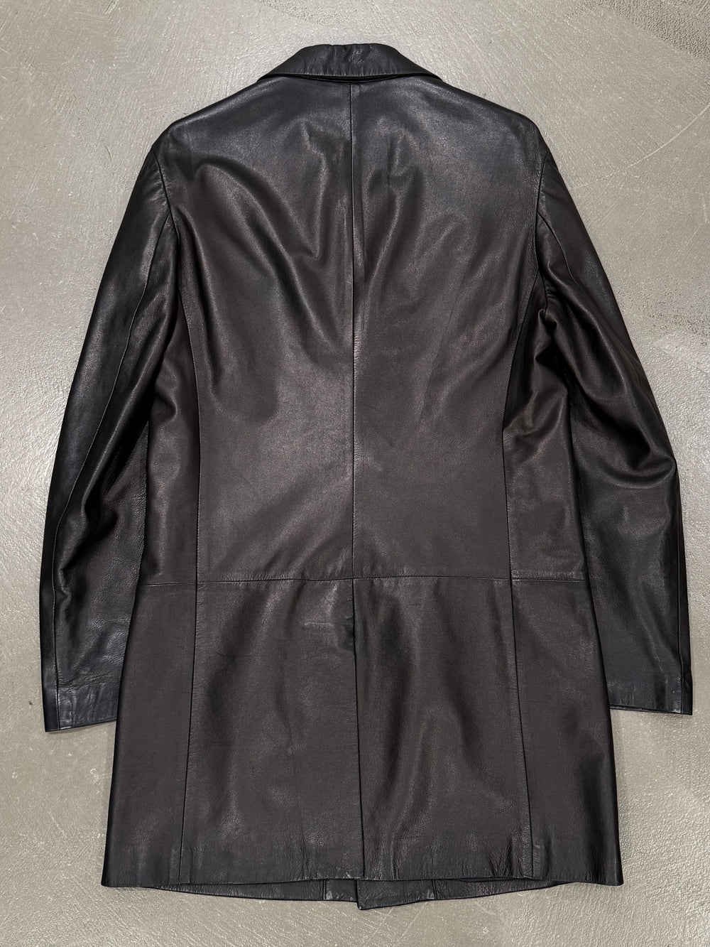 2000s Valentino leather coat