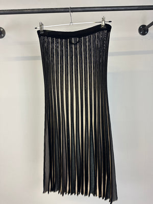 1990s Jean Paul Gaultier iridescent elastic skirt