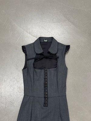 2000s Dolce & Gabbana corset collar dress