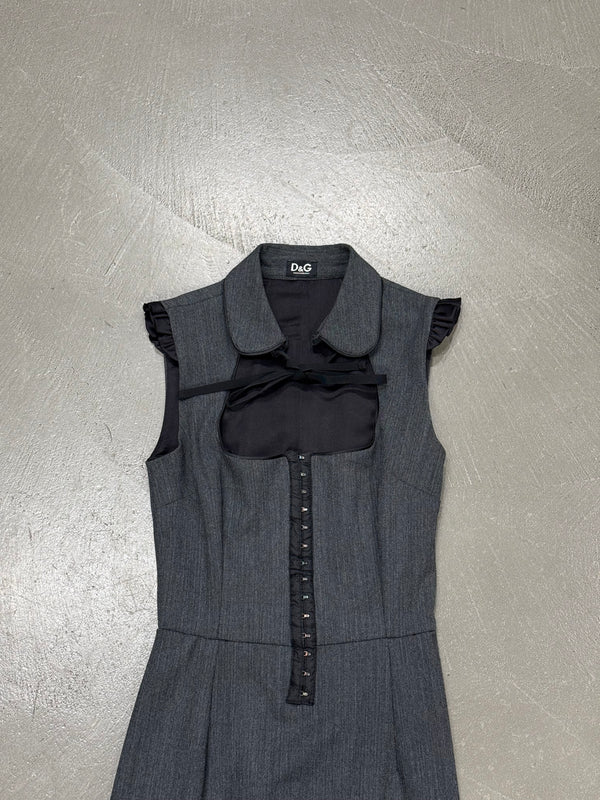 2000s Dolce & Gabbana corset collar dress