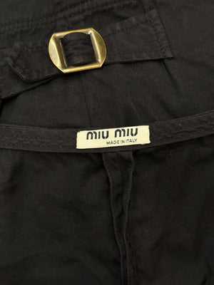 2000s Miu Miu cropped cotton top