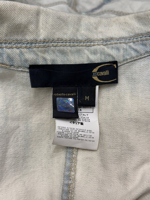 2000s Cavalli paneled denim jacket