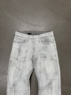 S/S2006 Dior by Hedi Slimane painted denim pants