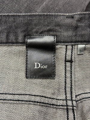 2000s Dior by Hedi Slimane claw mark jeans