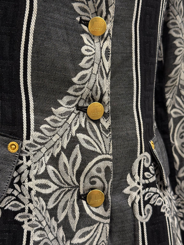 2000s Jean Paul Gaultier paisley set blazer skirt