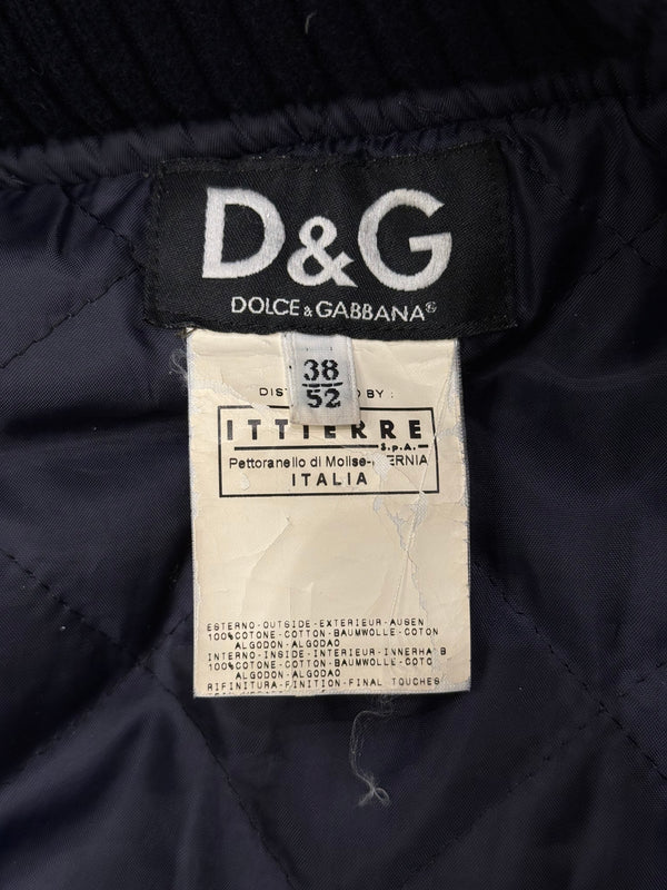 2000s Dolce & Gabbana hooded bomber jacket