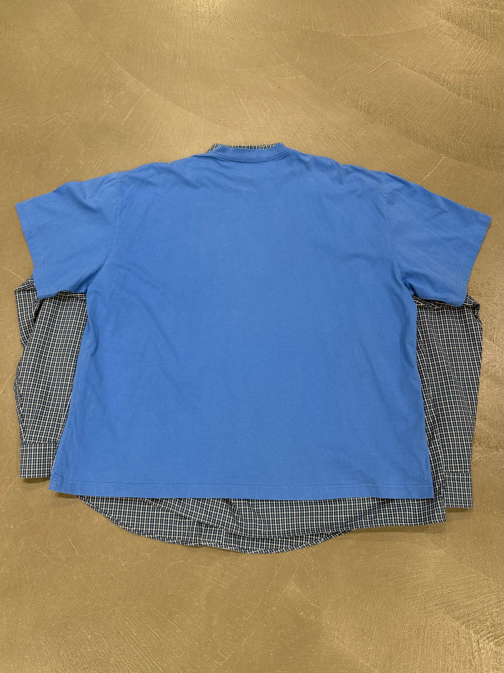 2018 Balenciaga hybrid 2 in 1 shirt t-shirt