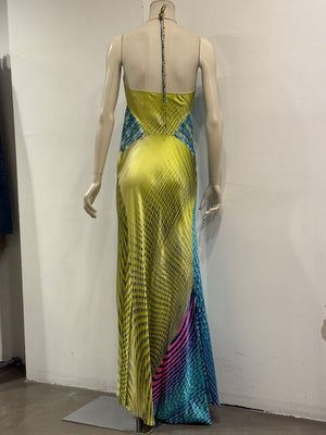 S/S2001 Roberto Cavalli runway psychedelic dress