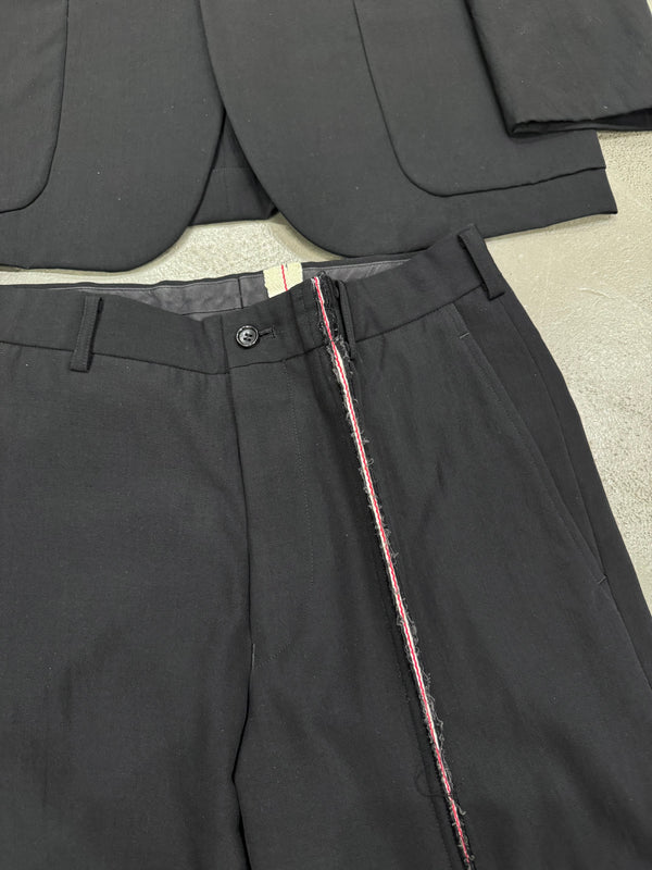 A/W2000 Comme des Garçons distressed stripe set