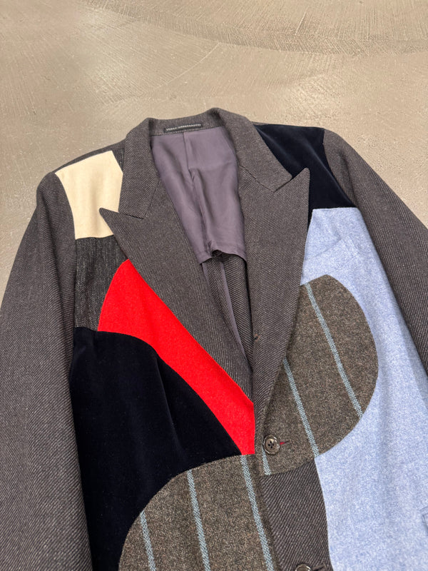 A/W2003 Y’s Yohji Yamamoto runway patchwork geometric blazer