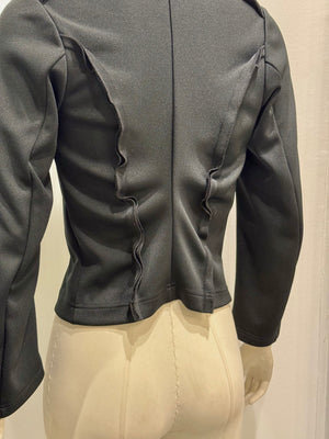 2011 Comme des Garçons wavy seam biker jacket