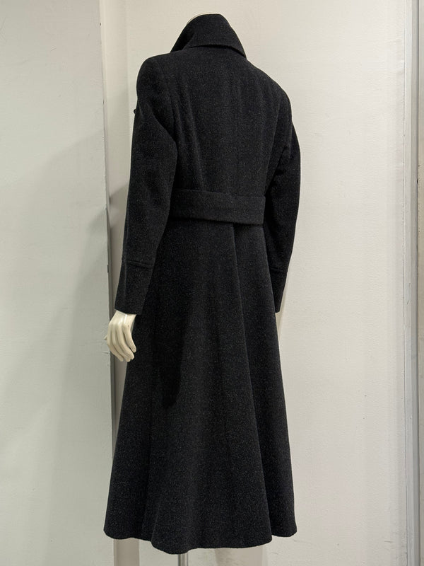 1990s Dolce & Gabbana double breasted long military wool coat