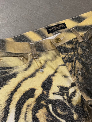 A/W2000 Roberto Cavalli Tiger jeans