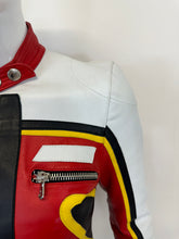 Load image into Gallery viewer, S/S 2001 Dolce &amp; Gabbana runway
red biker Leather Jacket
