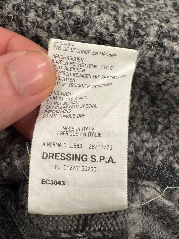 2000s Roberto Cavalli wolf jacquard knit